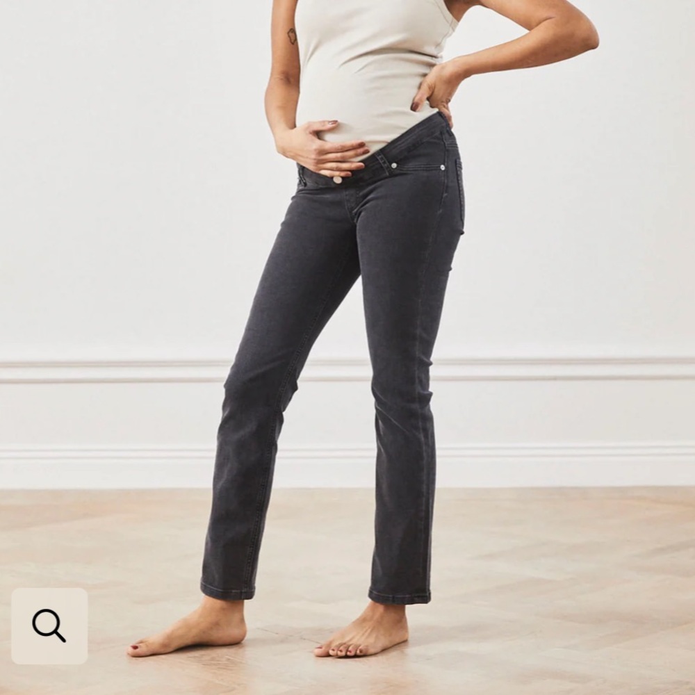 Ilouity 01 Straight Fit Faded Black Jeans maternity size 36 length 32 size US 4